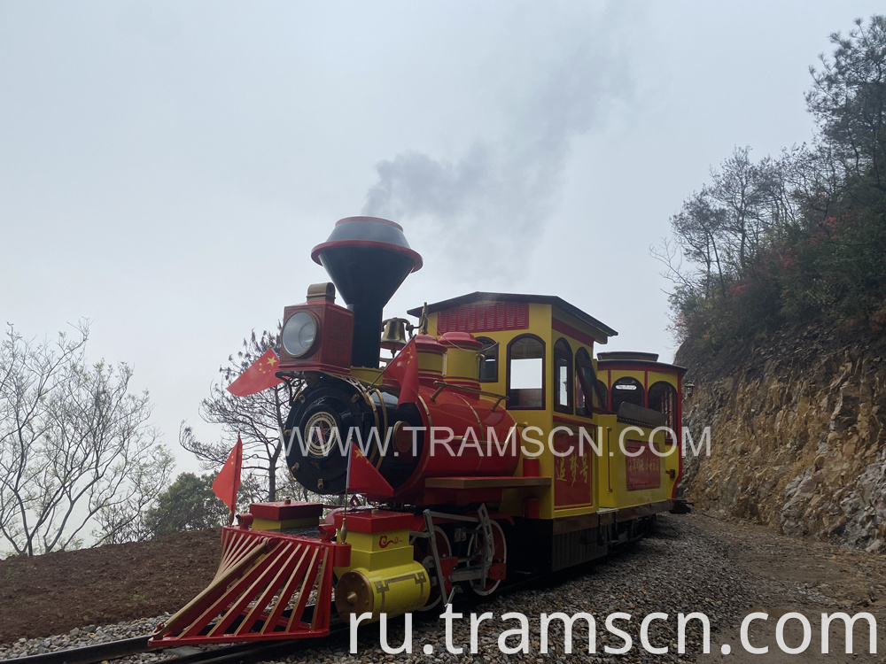 Rail Trains in red yellow color